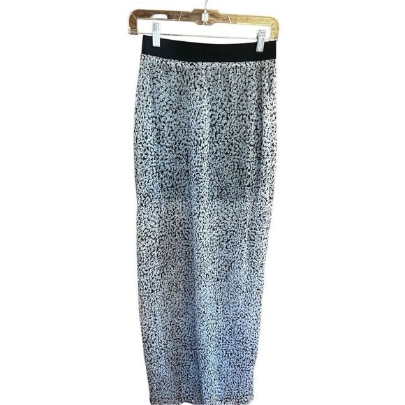 A/X Armani exchange Maxi Skirt Sz S Black/Gray NWT - Picture 2 of 8